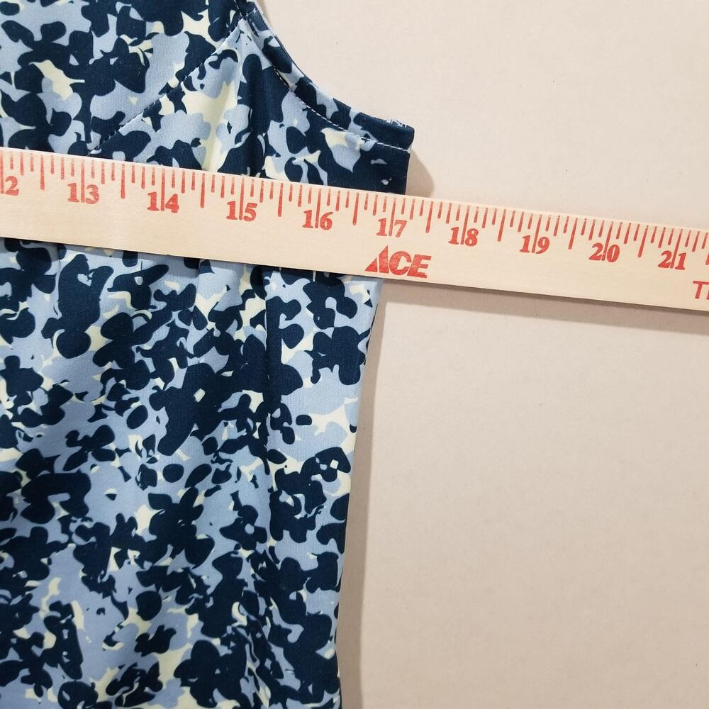 Bad Birdie Golf Polo Shirt Womens Medium Blue Camo Sleeveless Golf Activewear - Picture 7 of 9